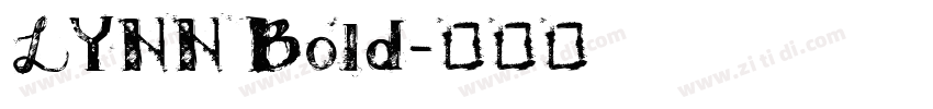 LYNN Bold字体转换